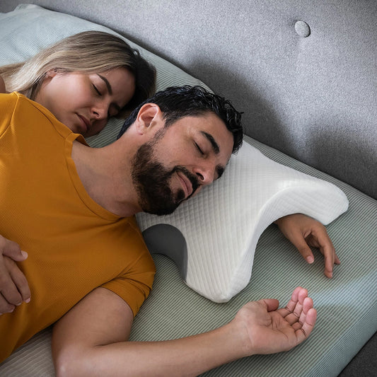 Coussin cervical couple en mousse